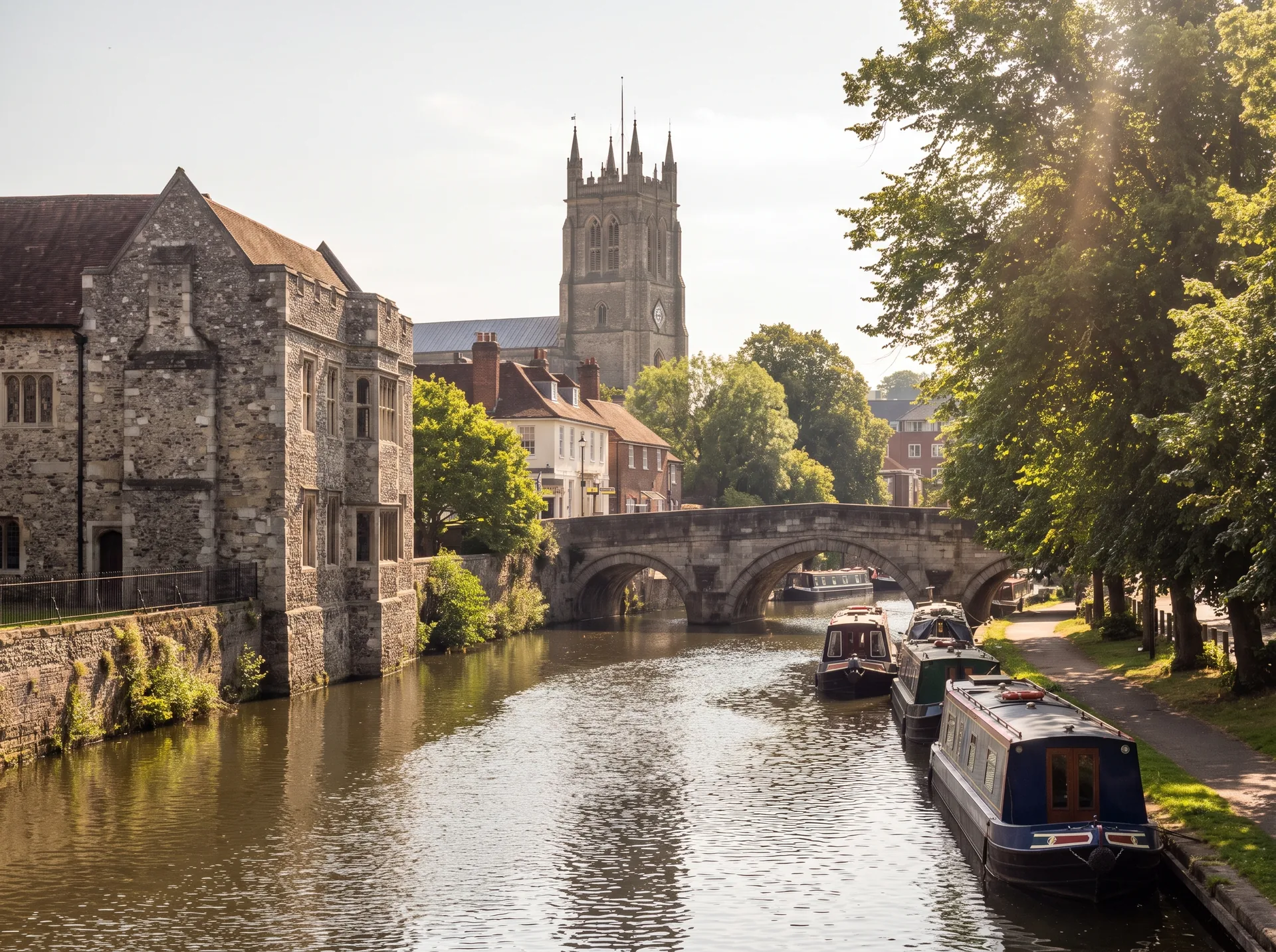 The River Medway through Maidstone
