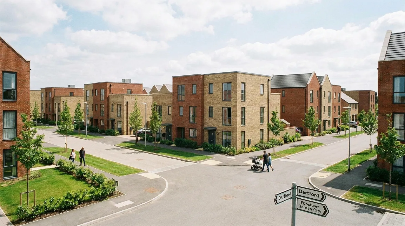 New-build homes in a growing north west Kent neighbourhood near Dartford